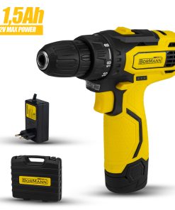 BORMANN BCD2020 Δραπανοκατσάβιδο Μπαταρίας 12V,Li-Ion,1X 1,5Ah,20Nm,Βαλίτσα με 128 Εξαρτήματα