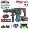 BORMANN Pro BBP5311X44CA Κατεδαφιστικό Πιστολέτο Μπαταρίας 20V,Brushless,2x4Ah,7J,SDS-Max & Βαλίτσα
