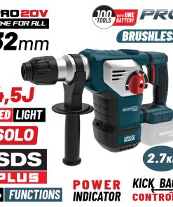 BORMANN Pro BBP5335 Πνευματικό Σκαπτικό Μπαταρίας SDS-PLUS Brushless 20V,4.5J,0-760rpm,SOLO