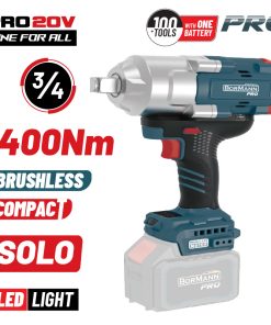 BORMANN Pro BBP5390 Μπουλονόκλειδο Brushless Mπαταρίας 20V,Li-Ion,1400Nm,0-900/1200/1500rpm,SOLO