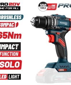 BORMANN Pro BBP5400 Δραπαν/βιδο Κρουστικό,Compact,Brushless 20V,Li-Ion,65Nm με 2 Ταχύτητες