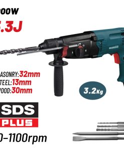 BORMANN BPH3015 Σκαπτικό Περιστροφικό Πιστολέτο SDS-PLUS 1000W,3.3J,0-1100rpm & Βαλίτσα