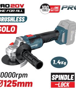 BORMANN Pro BBP5305 Γωνιακός Τροχός Brushless 20V,Li-Ion,125mm,10.000rpm,SOLO
