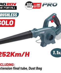 BORMANN Pro BBP5365 Φυσητήρας-Αναρροφητήρας Μπαταρίας 20V,Li-Ion,Ταχύτητα Αέρα 252km/h,SOLO